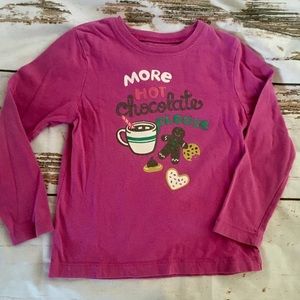 Vintage rare Oshkosh hot cocoa top with sparkle accents